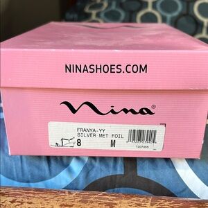 Nina Silver Metallic Heels